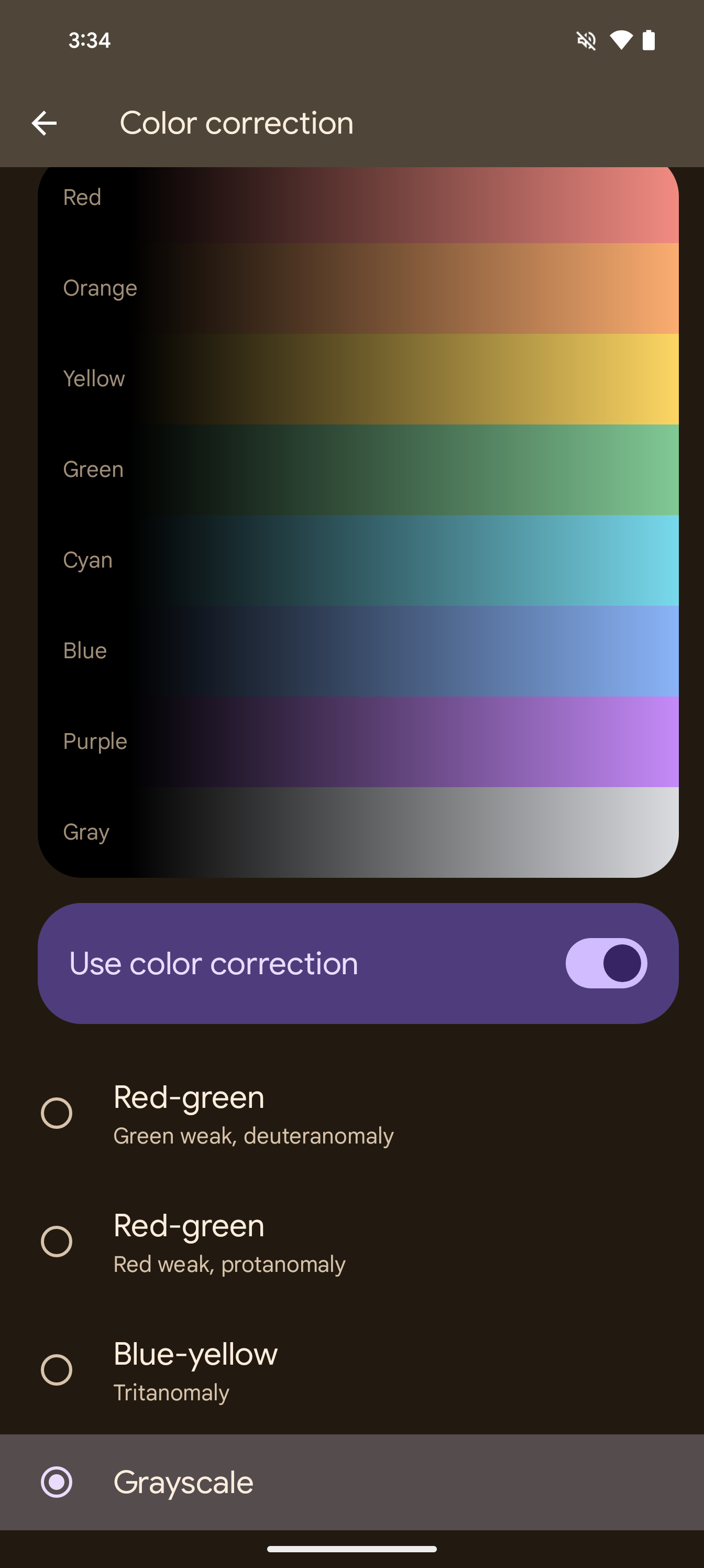 Color adjustments and grayscale adjustments on the Pixel 8 Pro.