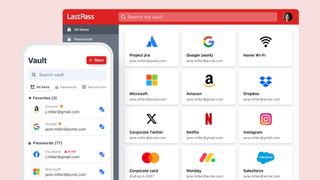 Screenshots of LastPass